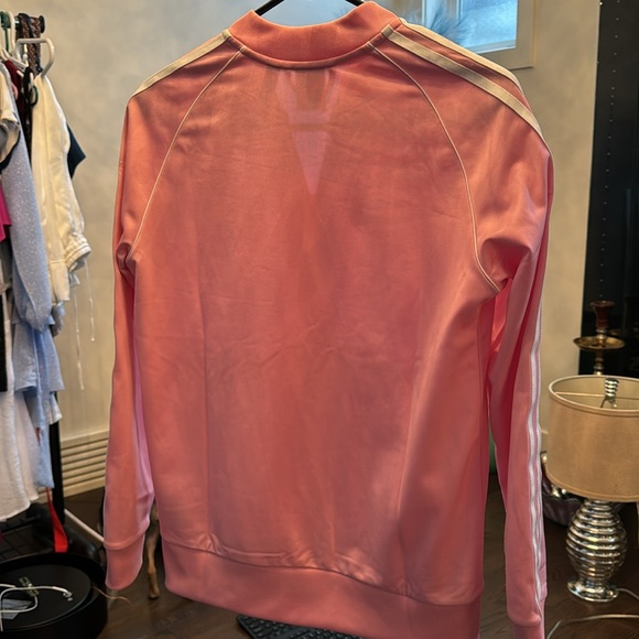 Pink and white Adidas track suit jacket - Picture 4 of 4